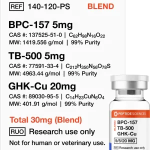 BPC-157, TB-500, GHK-Cu 30mg (Glow Blend)