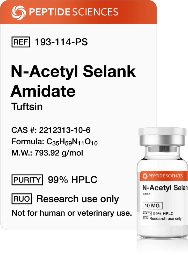 N-Acetyl Selank Amidate 10mg