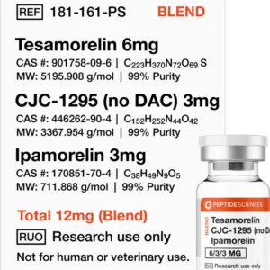 Tesamorelin, CJC-1295 (No DAC), Ipamorelin 12mg (Blend)