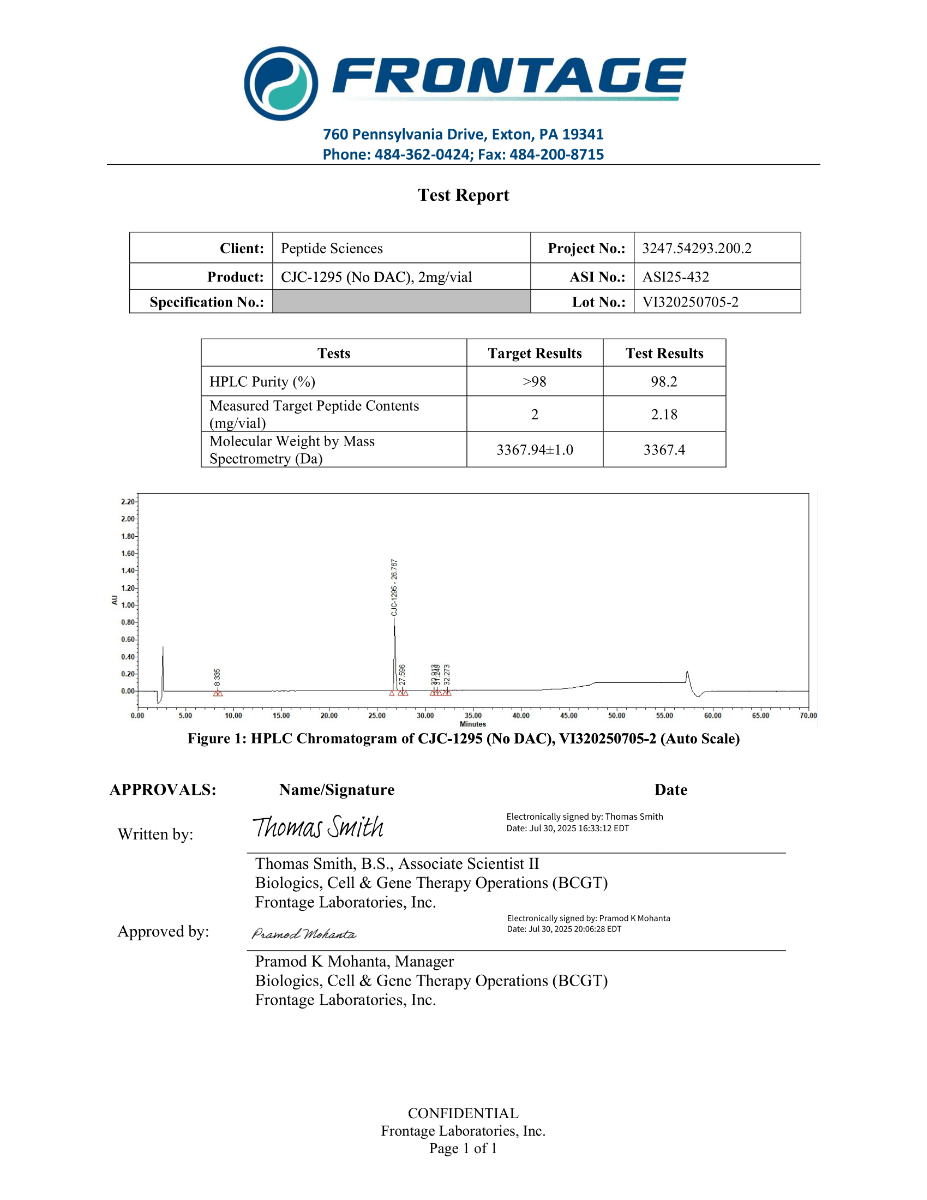 CJC-1295 no DAC 5mg (Mod GRF 1-29) - Image 4